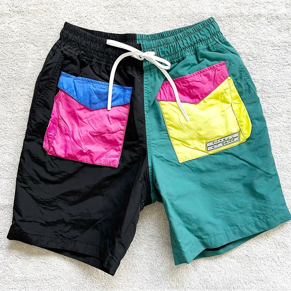 BILLIONAIRE BOYS CLUB TIDAL SHORTS SIZE SMALL TRENDY STREET WEAR 80s - Picture 2 of 10